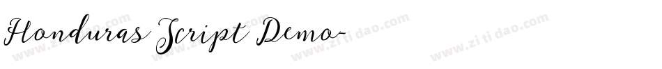 Honduras Script Demo字体转换